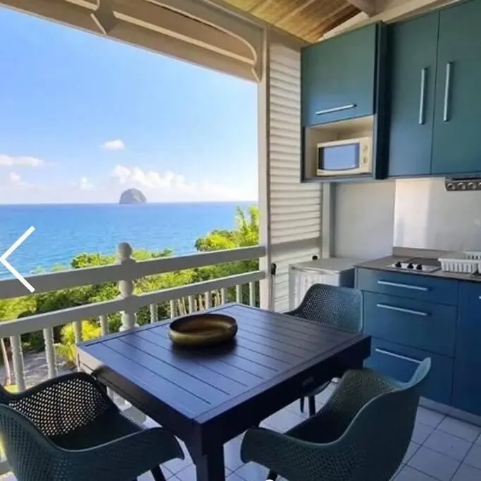 Appartamento Studio Vue Mer, Acces Piscine Le Diamant Martinica
